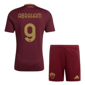 Günstige Fußballtrikots AS Roma Abraham 9 Kinder Heimtrikot 2024-25 Kurzarm
